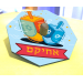 סביבון עץ ממותג +₪10.00